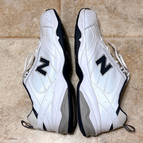 New‎ Balance 624 Mens White Navy Leather Training Shoes Size 16 D Mint Condition main image 6